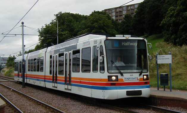 Stagecoach Sheffield Supertram Siemens-Duewag 105